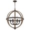 Quoizel Fusion Pendant 6 Light Rustic Black FSN2825RK - alternate 6